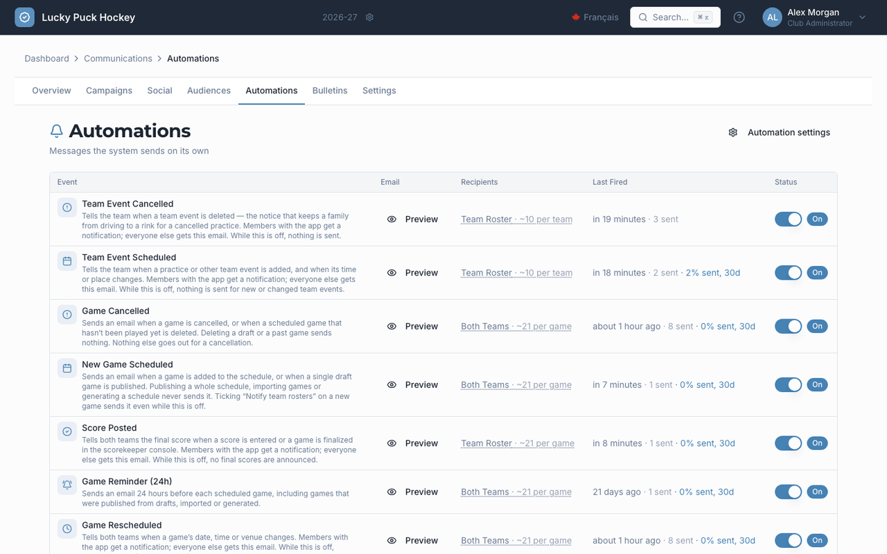 Automations screenshot