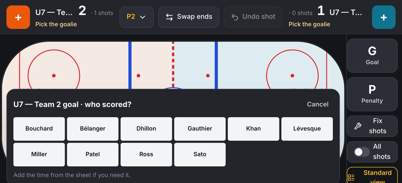 A goal from the ice screenshot