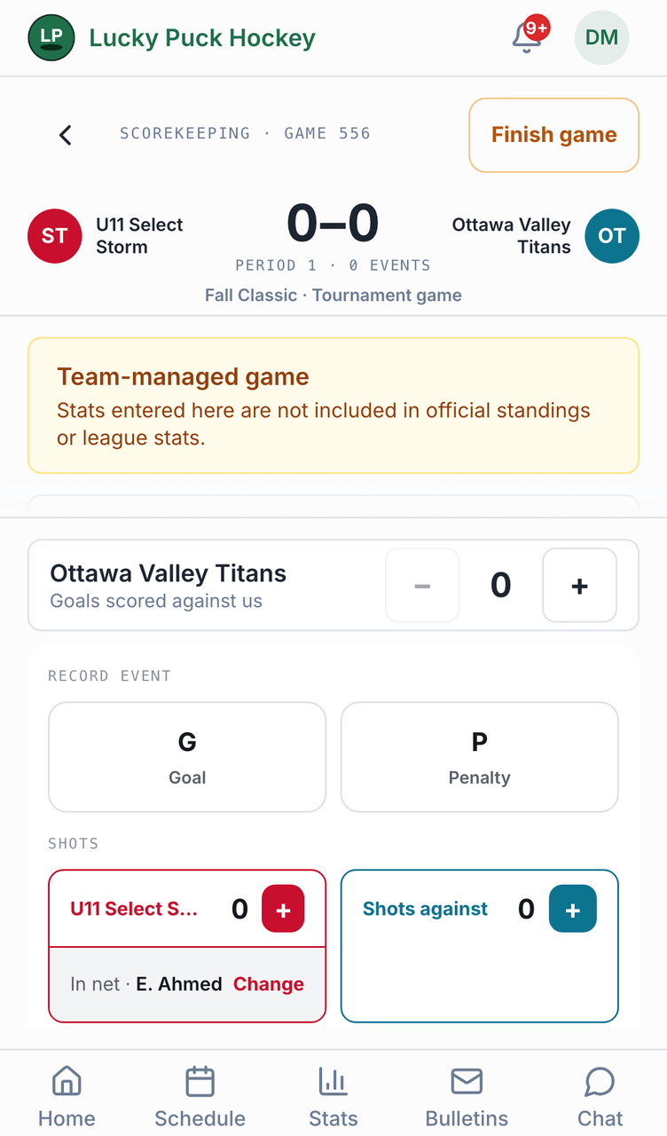 Capture d'écran de Diriger le match vous-mêmes